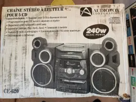 Ce-620 Audiovox 240w Music Power 5-cd Stereo System