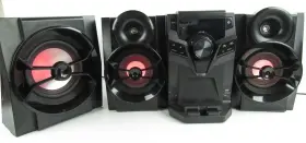 16aa003 Blackweb Bwa Bluetooth Cd Stereo System Works Watch Video