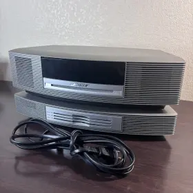 0062ae Bose Wave Music System Iii Titanium Silver Radio W Multi Cd Changer Accessory