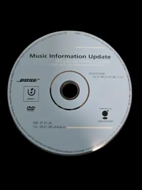 01.01.26 Bose 010127 Lifestyle Music Information Update Disc 2012 Umusic Md #3