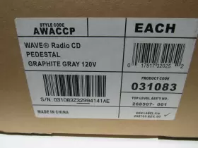 Bose 017817320252 Genuine Wave Radio Pedestal Awaccp Graphite Gray 120v New #3