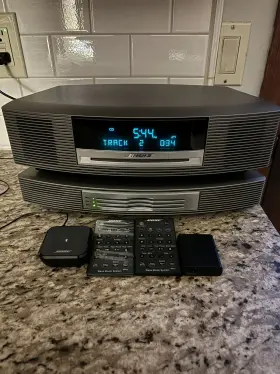 037542c03485473ac Bose Wave Music System Am/fm Cd With 3 Disc Multi Changer Read Description