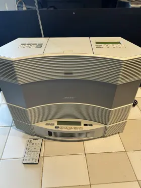 Bose 040101c12150138ac Acoustic Wave Music System Ii Cd Changer Remote Am/fm Aux White Gray