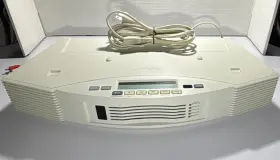 04142588071344 Bose Acoustic Wave Music System Ii Cd Changer Am/fm Radio Aux Input White