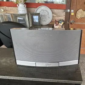 043059092b50095ae Bose Sounddock Portable Compact Stereo Speaker Dock Silver/black Auxiliary Input