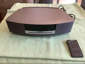 Bose 04417 Wave Radio Cd Player Model Titanium Silver With Remote Works Great