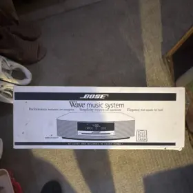 269956-111c Bose Wave Music System Platinum White Type A 120v