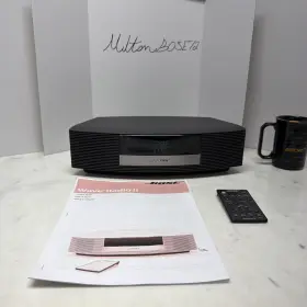 273219 Bose Wave Radio Ii Silver Bezel Graphite Gray Warranty No Cd