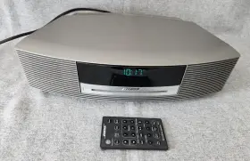 281590 Bose Wave Music System Gray With Remote Manual Demo Cd Power Cord/antenna
