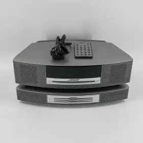 343178-1310 Bose Wave Music System Iii Titanium Silver With Extras