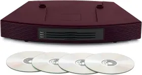 350496-1400 Bose Wave Music System Iii 3-disc Multi-cd Changer - Limited Edition Burgundy