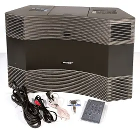 352752-1300 Bose Pro Serviced Rare Titanium Acoustic Wave Ii Radio/cd W Remote Guaranty