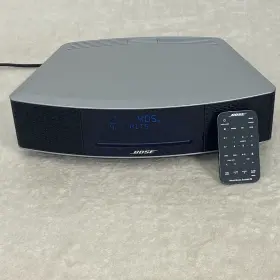 41778-wms Bose Wave Music System Iv Cd Player Radio With Remote Tested Platinum Silver