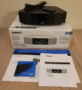 417798-wms Bose Wave Music System Iv Espresso Black Basically New Stuck Cd