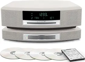 Bose 753575664459 Renewed Wave Music System Cd Am/fm Radio With Multi-cd Changer Remote Alexa