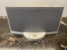 798ae Bose Sound Dock Series 1 White Digital Music System Speaker Tested