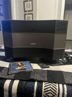Bose Awms-1b Acoustic Wave Music System Cd Player Am/fm Radio Remote Black