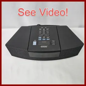 Awr1g Bose Wave Radio/cd Music System Black Am Fm Aux Cd Player Alarm Clock