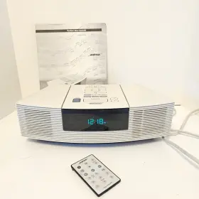Awrcc1p Bose Wave Radio Cd Player With Remote And Manual White Tested Working
