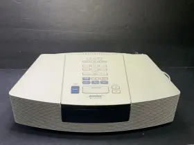 Awric-1p Bose Awrc1p White Portable Corded Electric Am/fm Wave Radio Cd Player Tested