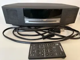 Bose C1aty1101 Wave Music System Cd Player Am/fm Radio Alarm Clock With Remote-black-awrcc1