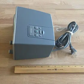 Xs5d061781 Boston Acoustics Recepter Clock Radio Am Fm Silver Tested #3