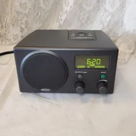 Yf6a025709 Boston Acoustics Receptor Radio Clock Am Fm Alarm With Input Mini Jack