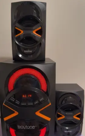 Bt-326f Boytone Bluetooth Stereo With Led Color Changing Lights