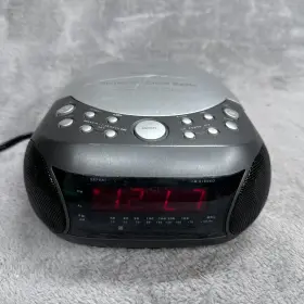 Ckd9903 Brookstone Stereo Cd Am Fm Clock Radio Tested