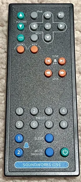 I755 Cambridge Soundworks Remote Control For Ipod Audio System Dock