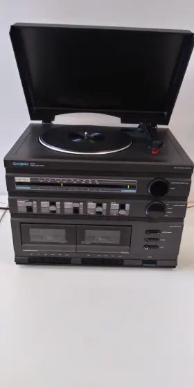 Ms100a Casio Stereo Music System Record And Tape Player Missing Speakers Works