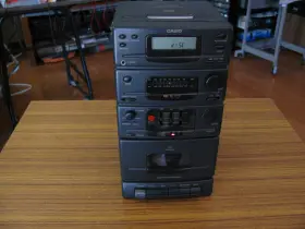 Ms101cd Casio Mini Cd/cassette Deck Receiver Great Working Condition No Remote