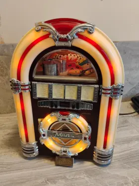 Gk928 Classic Tested Steepletone Collector Radio Cd Player Jukebox Crossley Thomas