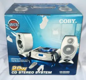 Cx-cd385 Coby Cxcd385 New Nos Vtg Cd Stereo System 2005