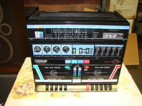 Mc830-5 Cougar Vintage Courar Am/fm Stereo Duel Cassette New Old Stock Boombox