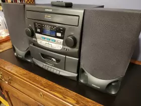 Cmc-43105cdr Craig Am / Fm Stereo Cassette Recorder 3-disc Cd Changer Speakers And Remote #2