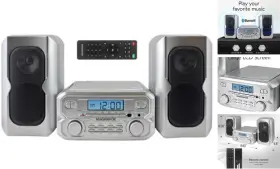 Mm435m2-sl Craig Electronics Llc Mm435m-sl 3-piece Compact Cd Shelf System With Digital Fm Stereo Silver