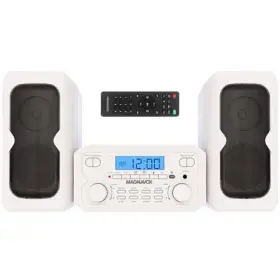 Mm435m-wh Craig Electronics Llc 3-piece Compact Cd Shelf System With Digital Fm Stereo Radio White #2