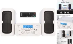 Mm435m-wh Craig Electronics Llc 3-piece Compact Cd Shelf System With Digital Fm Stereo Radio White