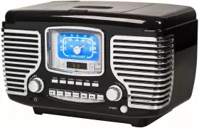 Cr612b-bk Crosley 710244235150 Corsair Tabletop Am/fm Bluetooth Radio With Cd Player And D #2