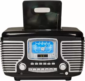 Cr612b-bk Crosley 710244235150 Corsair Tabletop Am/fm Bluetooth Radio With Cd Player And D #3