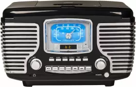 Cr612b-bk Crosley 710244235150 Corsair Tabletop Am/fm Bluetooth Radio With Cd Player And D