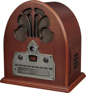 Cr32d-pa Crosley Cathedral Retro Am/fm Tabletop Radio With Bluetooth Receiver An #3