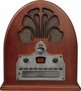 Cr32d-pa Crosley Cathedral Retro Am/fm Tabletop Radio With Bluetooth Receiver An