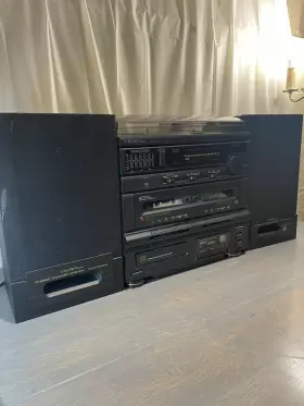 Cd-k3300r Crown 3300r Vintage Compact Disc Midi System Radio Cassette Record And Cd