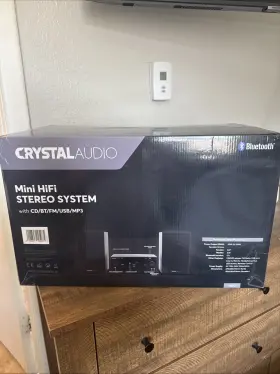 Hbt3 Crystal Audio Crystalaudio Minihifi Stereo System With Cd/bt/fm/usb/mp3