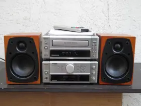 422-lr Denon Udra M10 Hi-fi Stereo Mini Receiver Drr Cassette Deck Speakers