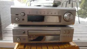 Dcd-f101 Denon Macro Receiver Cd Player And Speakers