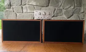 H-300 Dynaco And Teac A-25 Speakers Amplifier - High Performance Retro Bookshelf System
