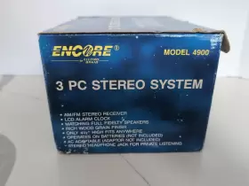 4903 Electro Brand Blast Your Tunes Anywhere Encore By 3-piece Stereo System New #2